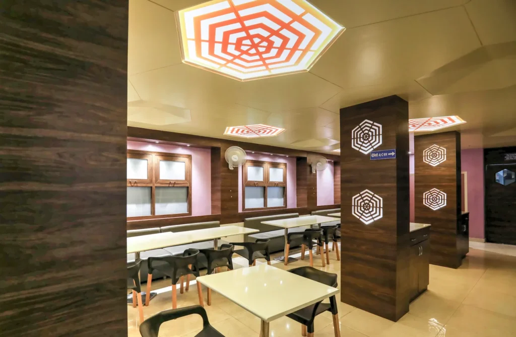 Restaurant interior design low budget in pune